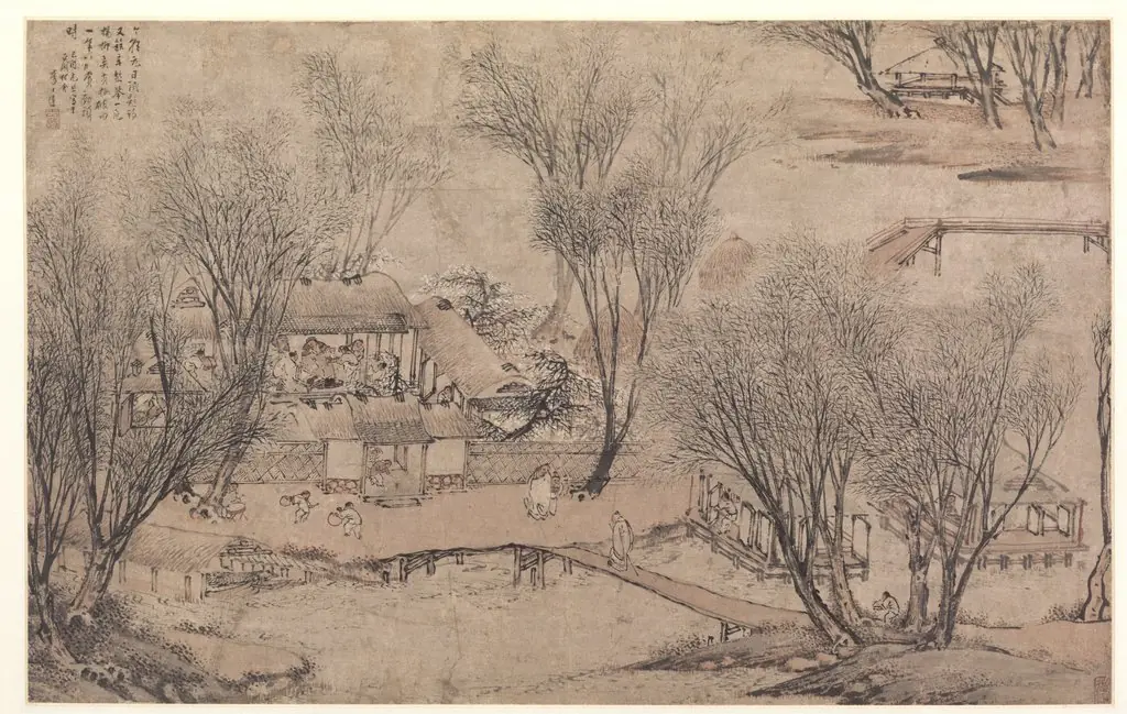 New Year's Day in a Village at Stone Lake