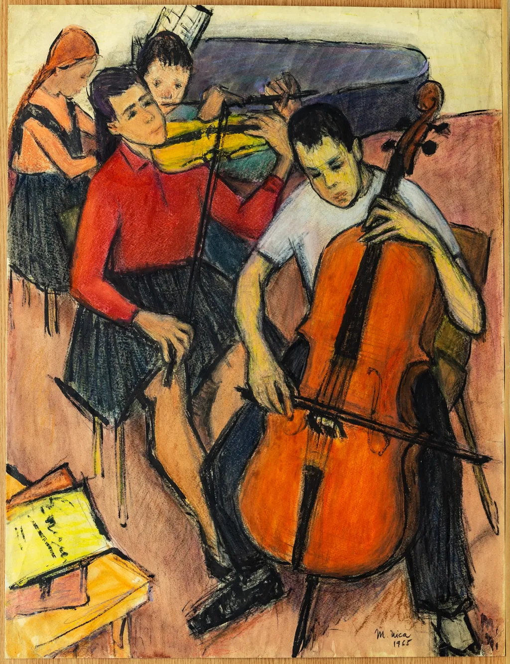 Muzicanți, by Nica Michaela Crăciun