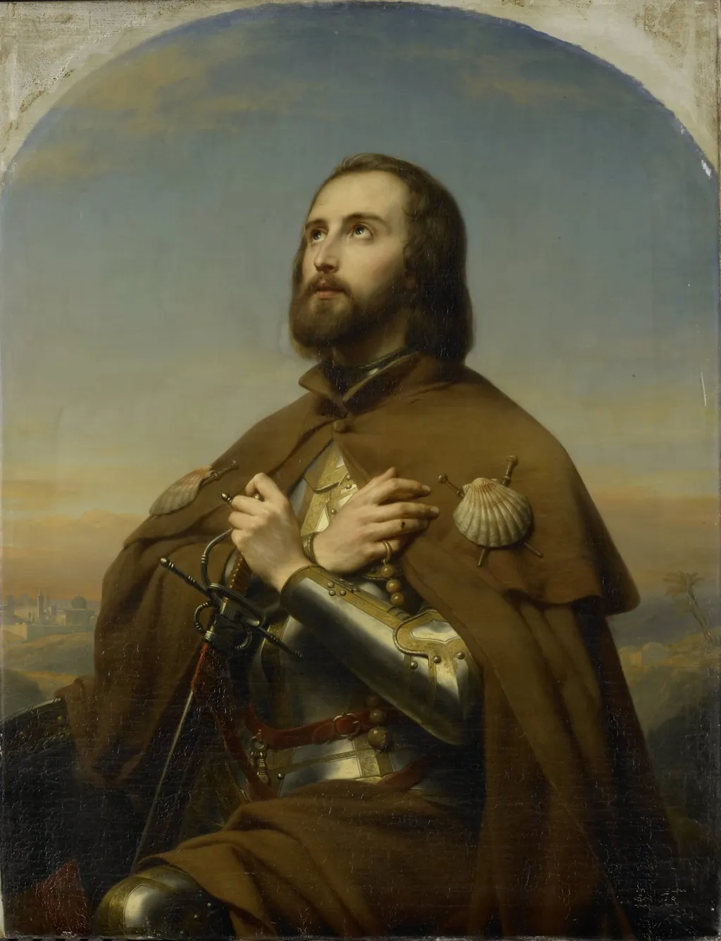 Eberhard (1445-96), Duke of Würtemberg, as a Pilgrim in the Holy Land, by Nicaise De Keyser, unspecified, 1846