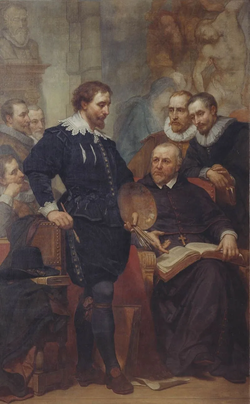 Peter Paul Rubens in his Studio, by Nicaise De Keyser, oil, 1866