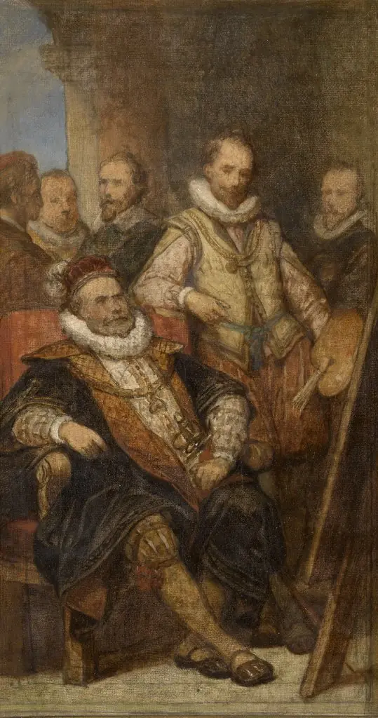 The Painter Bartholomeus Spranger in Vienna, by Nicaise De Keyser