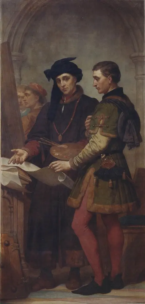 The Painters Jan van Eyck and Rogier van der Weyden, by Nicaise De Keyser