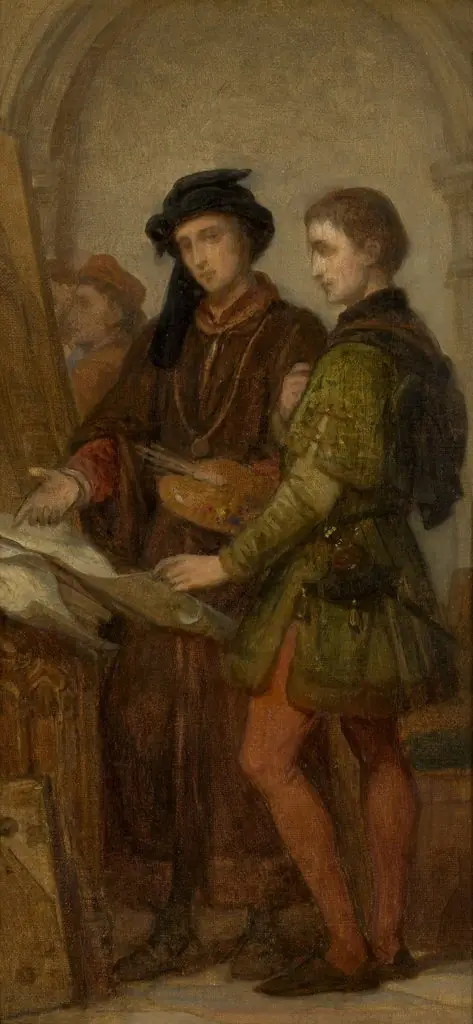 The Painters Jan van Eyck and Rogier van der Weyden, by Nicaise De Keyser