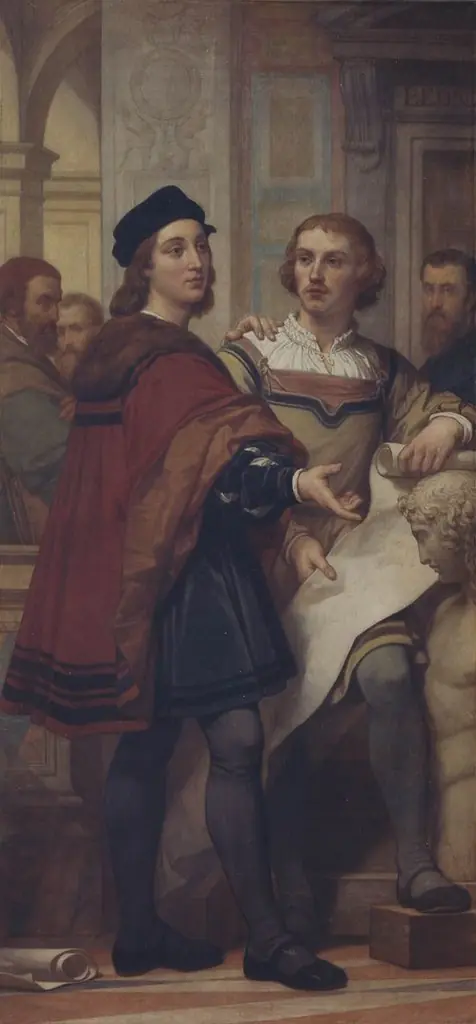 The Painters Raphael and Bernard van Orley, by Nicaise De Keyser