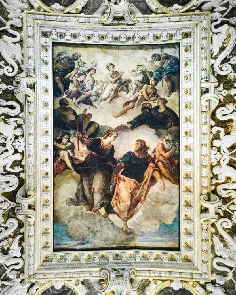 Jupiter hands over the dominion of the Adriatic to Venice, by Niccolò Bambini