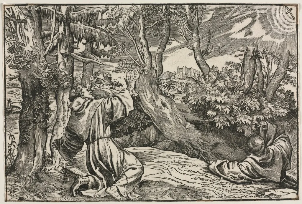 Saint Francis Receiving the Stigmata, by Niccolo Boldrini, 1540