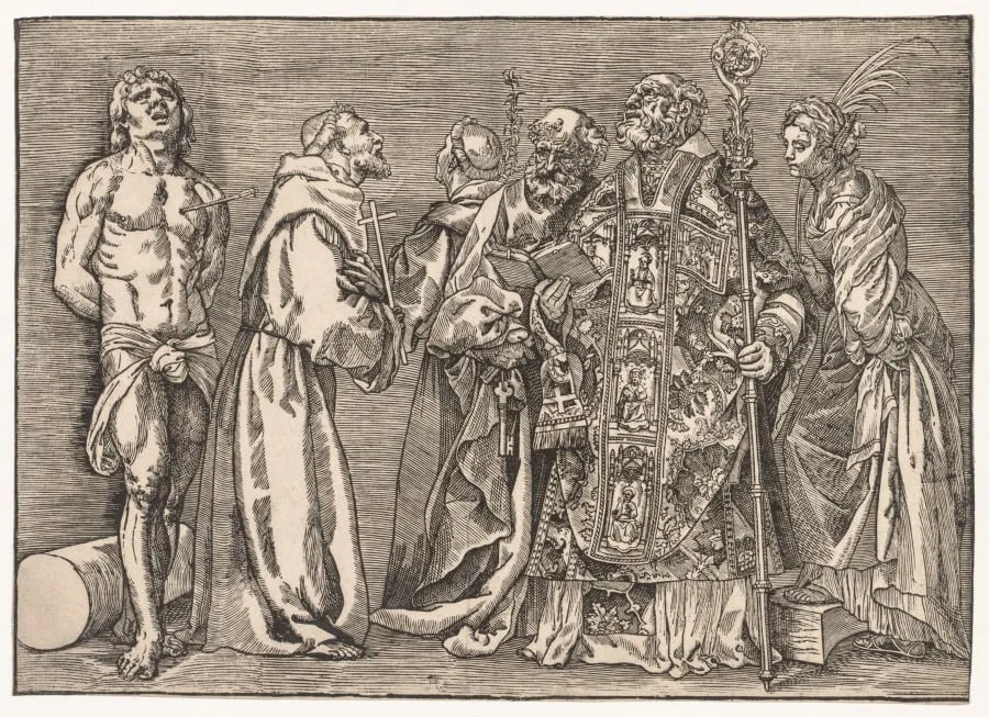 The Six Saints, by Niccolo Boldrini, 1535