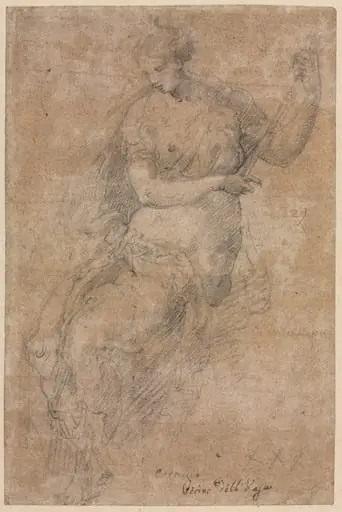 Allegorical Figure (recto), by Niccolò dell'Abbate