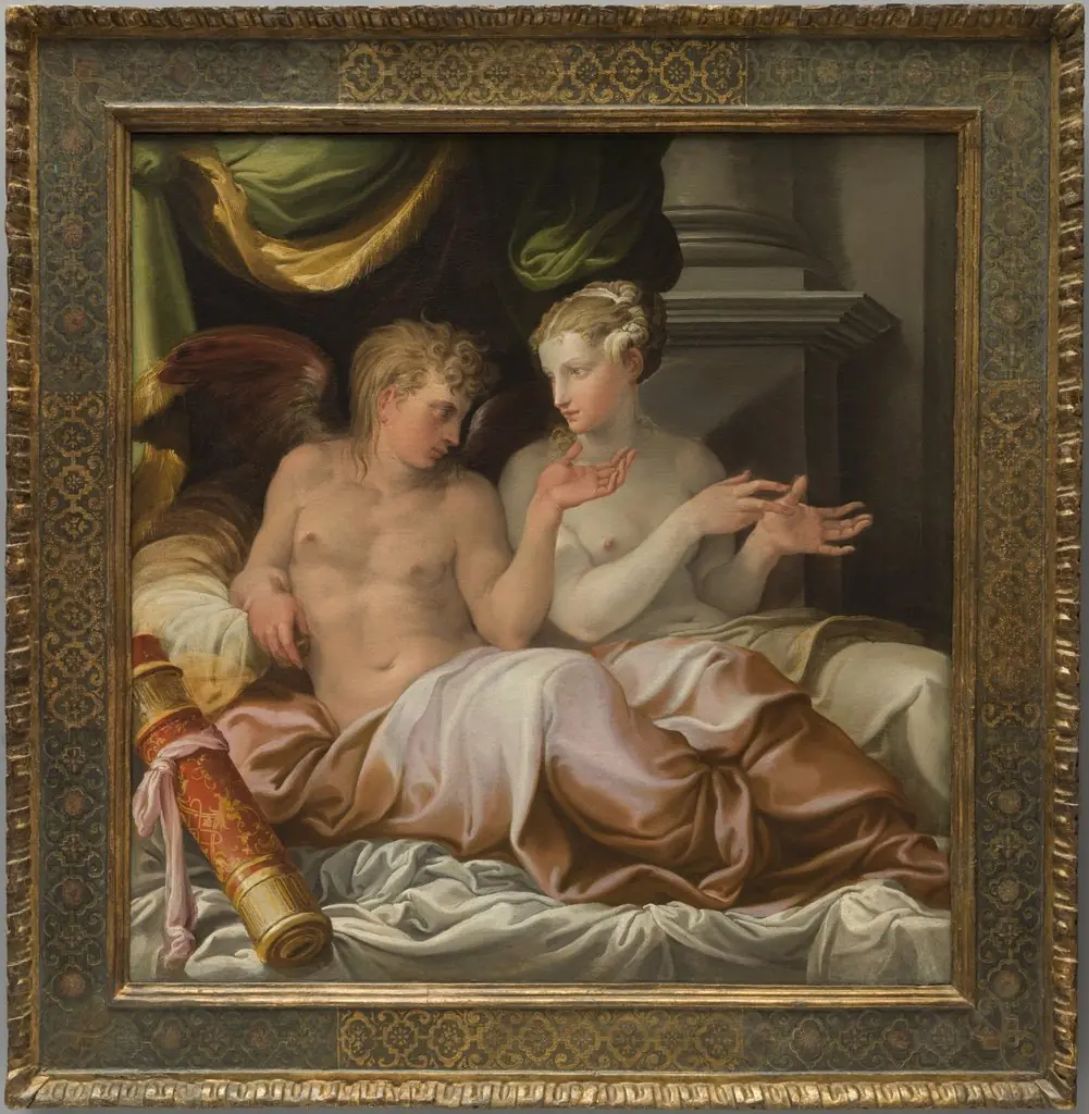 Eros and Psyche, by Niccolò dell'Abbate