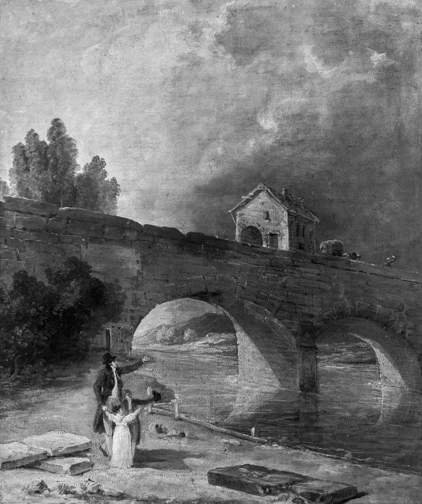 Landschaft mit Brücke, by Niccolò dell'Abbate
