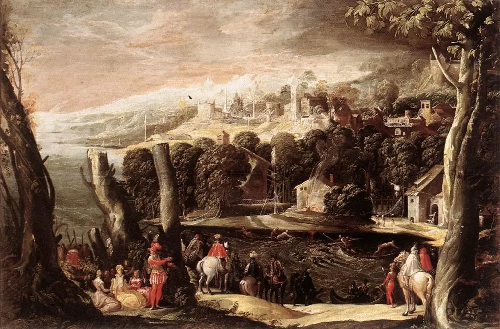 Stag Hunt, by Niccolò dell'Abbate