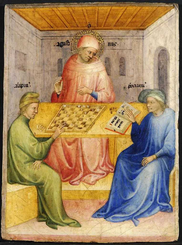 Saint Augustine and Alypius Receiving Ponticianus