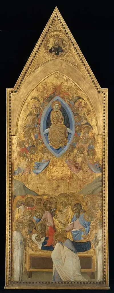 The Dormition and Assumption of the Virgin (center panel), by Niccolò di Ser Sozzo Tegliaccio