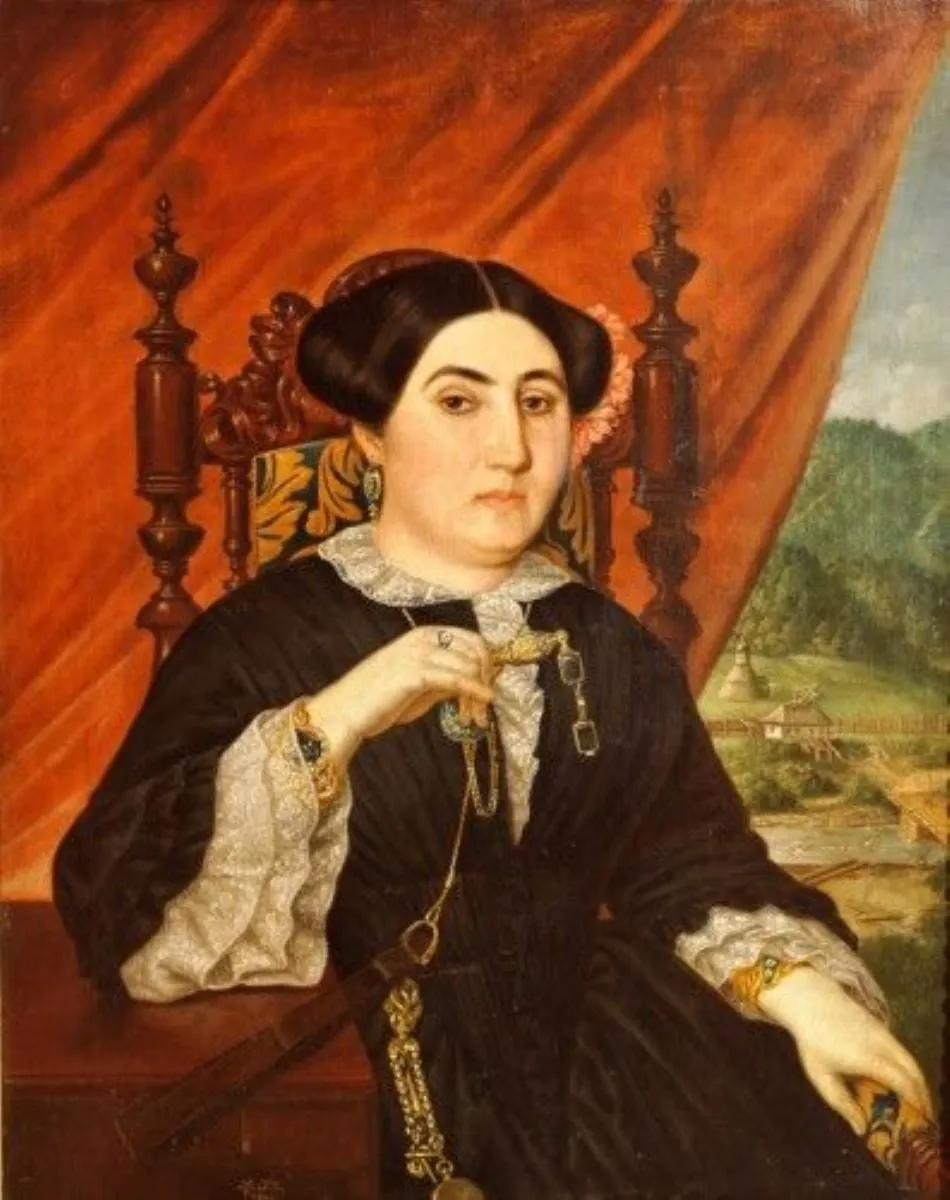 Moșiereasa Ana Balș, by Niccolo Livaditti, unspecified, 1852