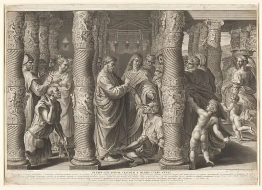 Healing of the Lame Man, by Nicholas Dorigny