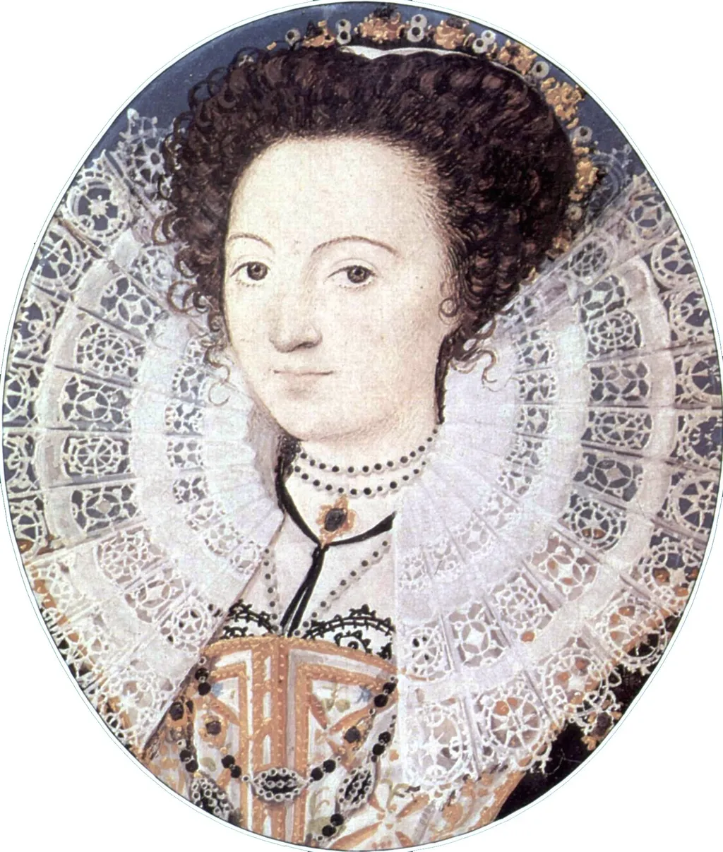 An Unknown Woman, by Nicholas Hilliard, watercolor, 1596