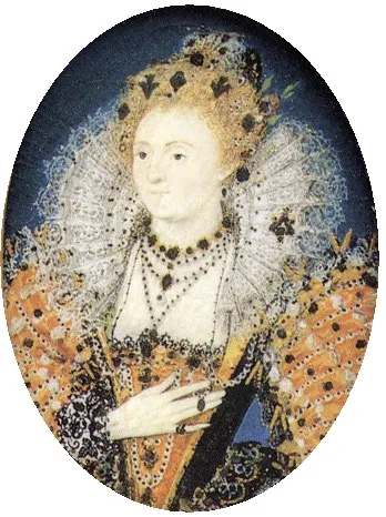 Elizabeth I, by Nicholas Hilliard, watercolor, 1598