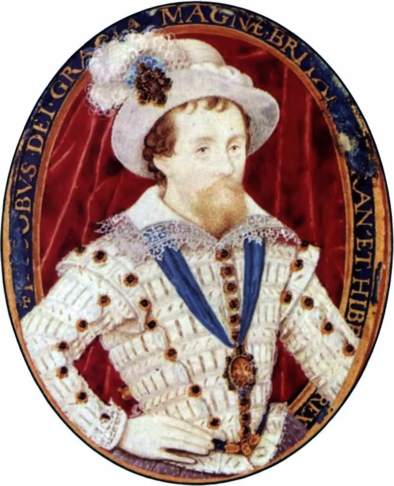 James I, by Nicholas Hilliard