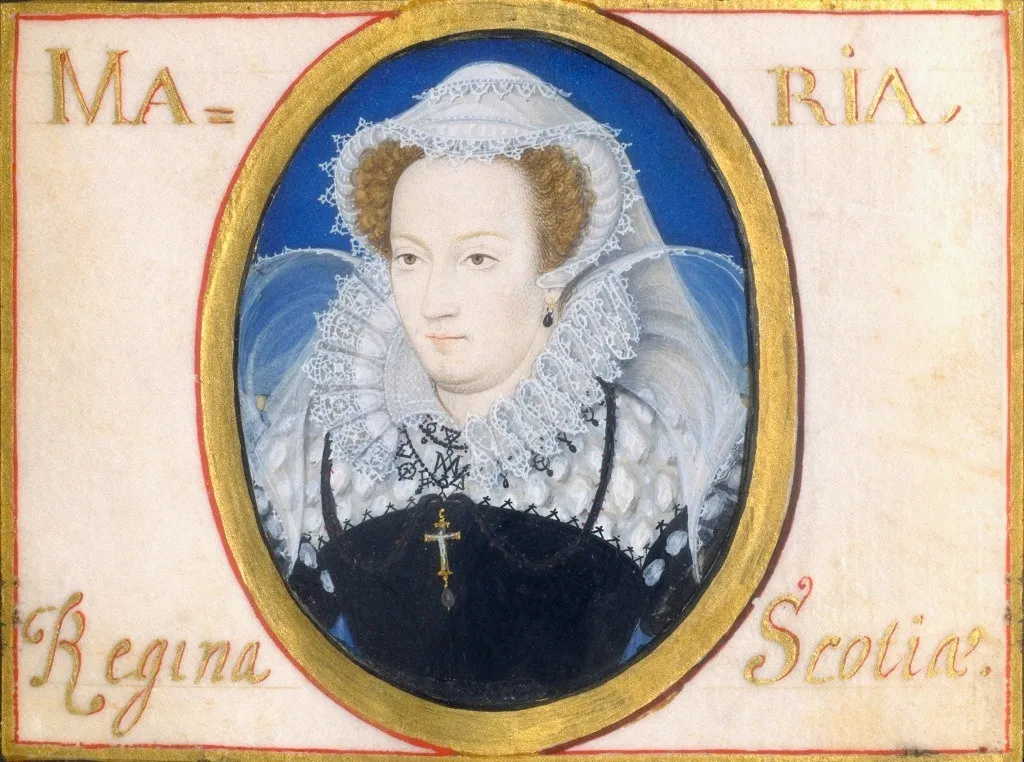 Mary, Queen of Scots, by Nicholas Hilliard, watercolor, 1590