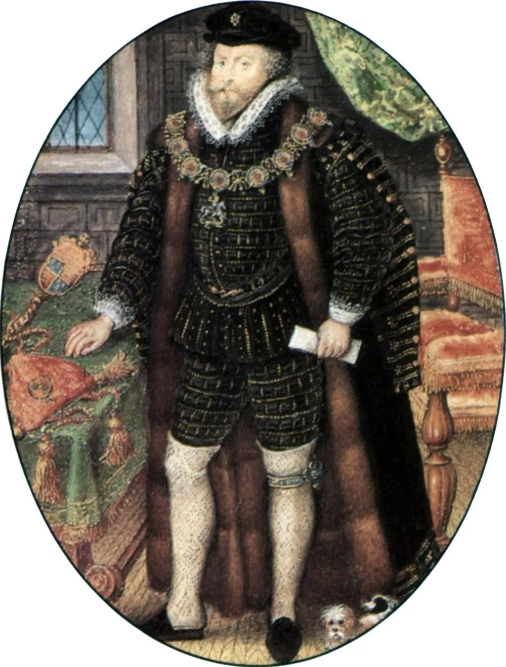 Sir Christopher Hatton, by Nicholas Hilliard, watercolor, 1595