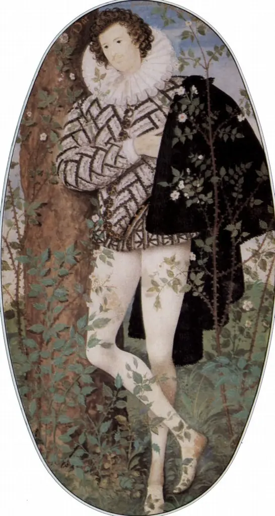 Young Man Among Roses, by Nicholas Hilliard