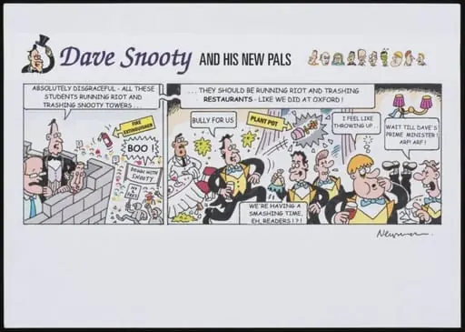 Snooty riots, by Nick Newman