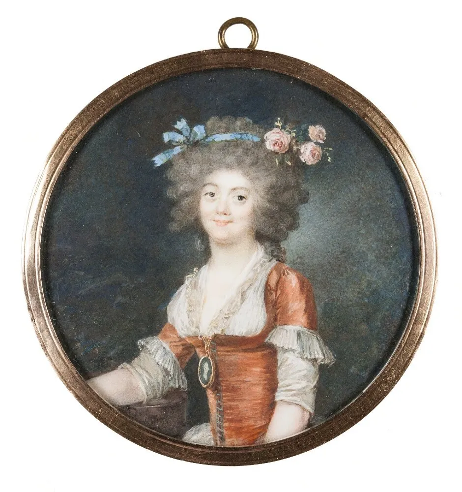 Unknown woman, by Niclas Lafrensen, unspecified, 1792
