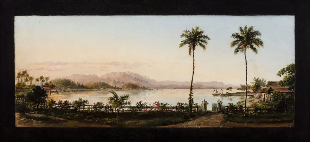 Enseada de Paquetá com Serra dos Órgãos ao fundo (atribuído)