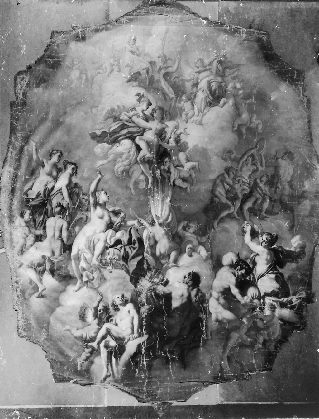 Pallas entführt Juventus aus den Armen der Venus, by Nicola Maria Rossi, unspecified, 1730
