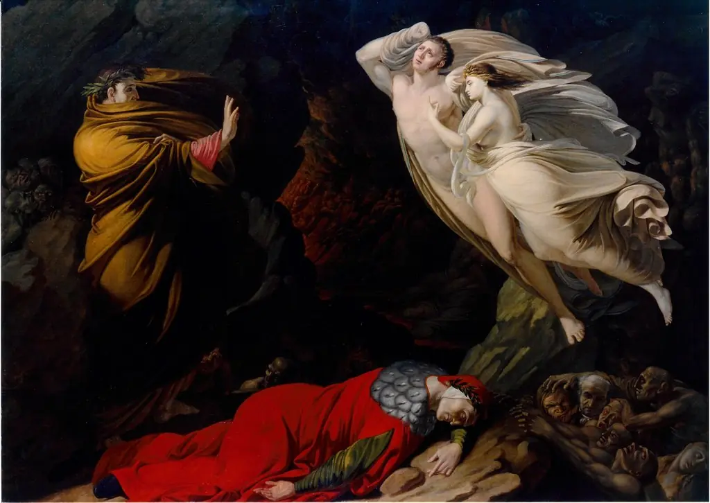 Paolo and Francesca da Rimini in Dante's hell, by Nicola Monti