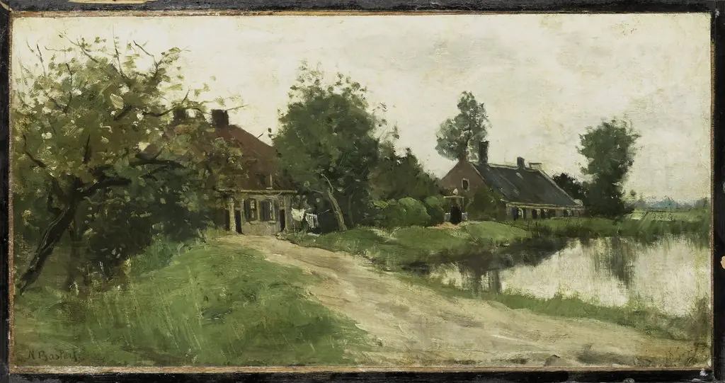 Near Breukelen on the Vecht, by Nicolaas Bastert
