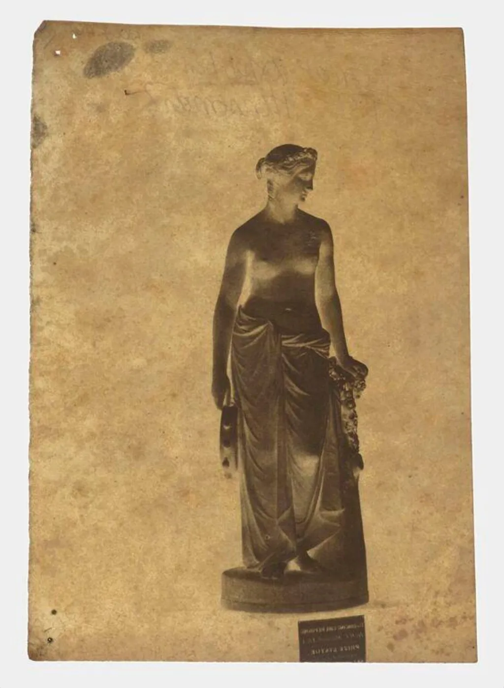 Dancing Girl Reposing, Prize Statue, Great Exhibition 1851, by Nicolaas Henneman, photographic, 1851