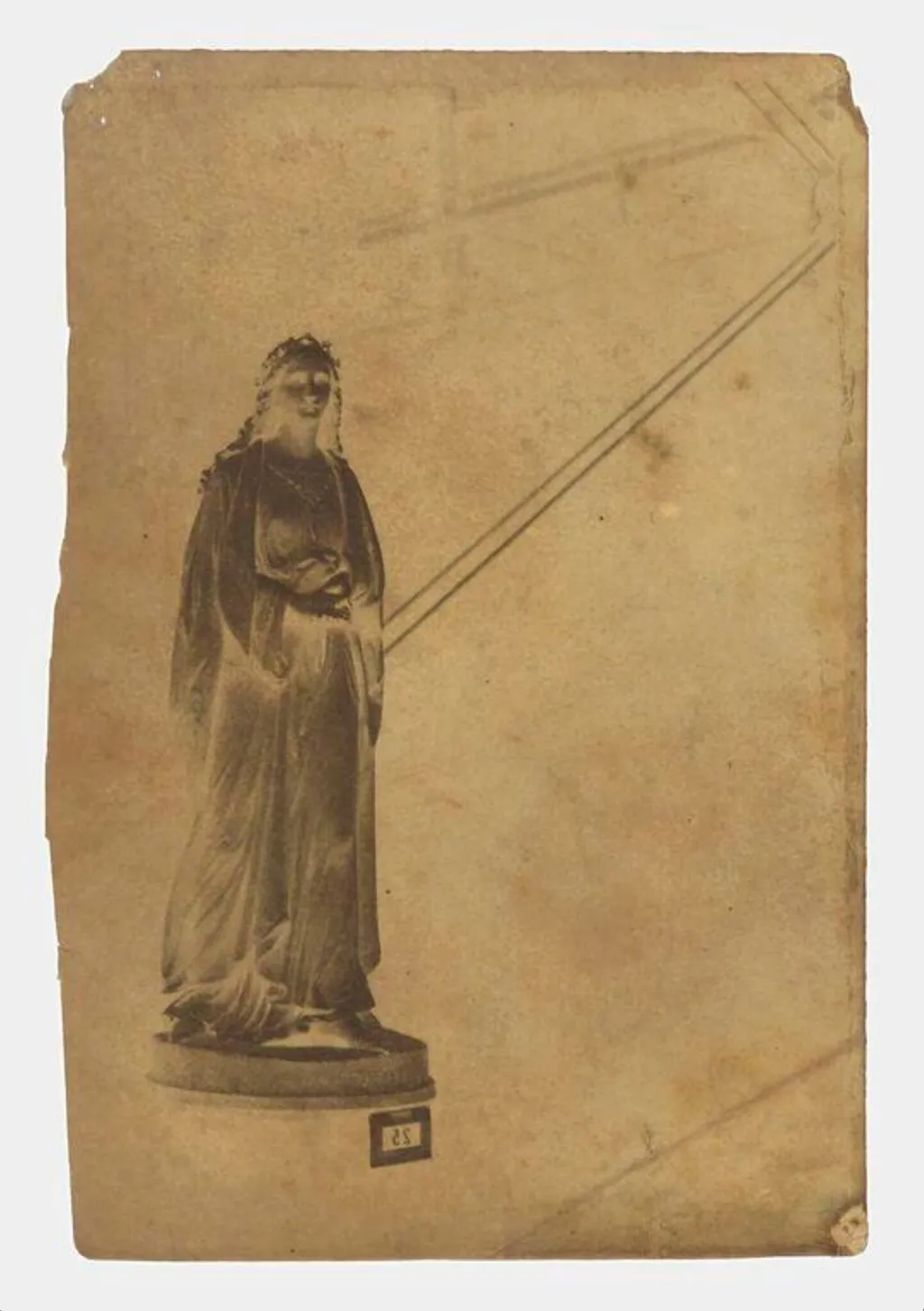Statue of a Woman with Crown of Stars, Great Exhibition 1851, by Nicolaas Henneman, photographic, 1851