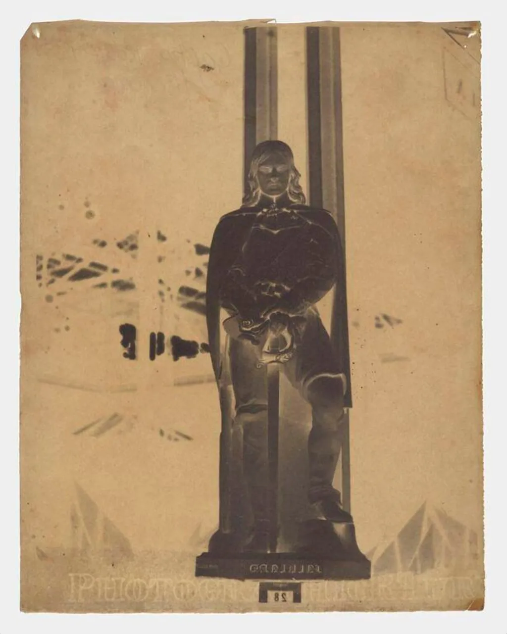 Statue titled Falkland, Great Exhibition 1851, by Nicolaas Henneman, photographic, 1851
