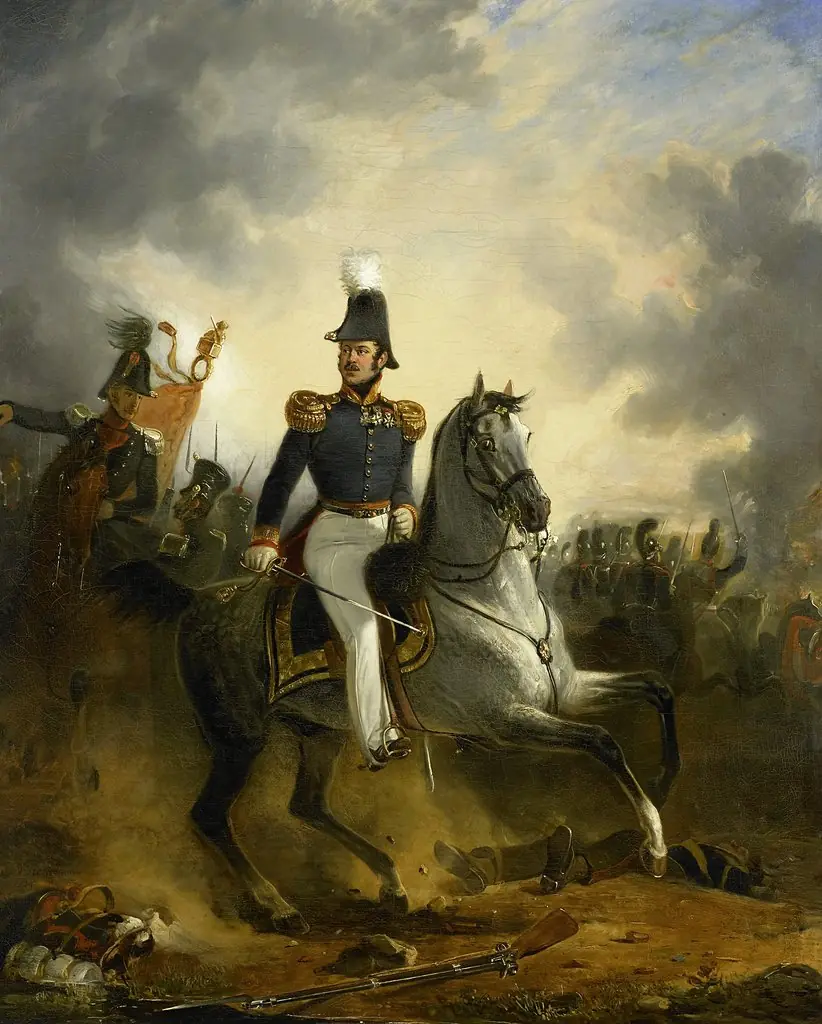 Lieutenant-General Frederik Knotzer in the Battle of Houthalen, during the 10 Days' Campaign, 1831