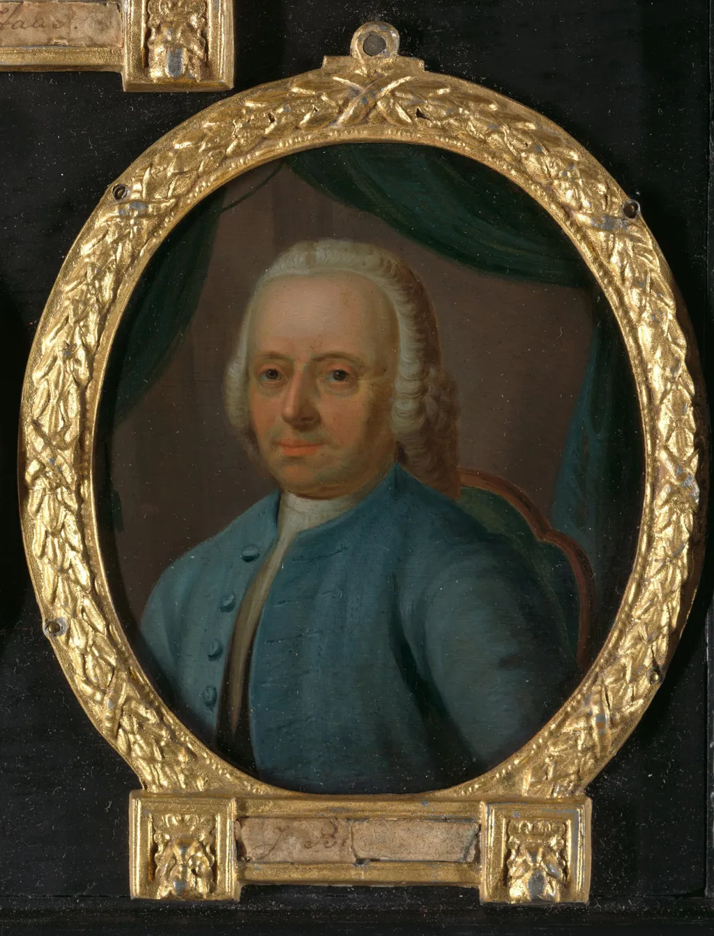 Portrait of Joannes Badon, Poet from Vlaardingen, by Nicolaas Reyers, unspecified, 1752