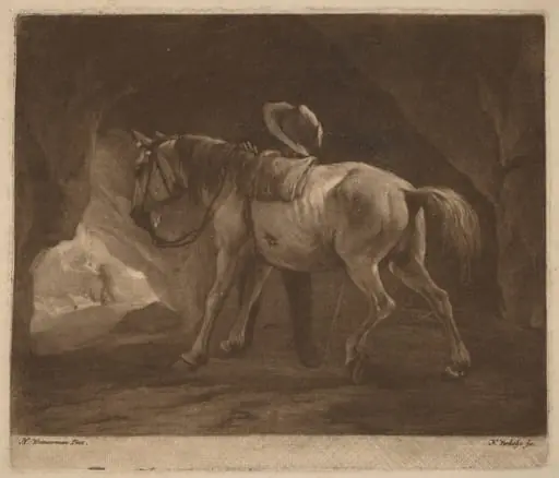 The Pissing Horse, by Nicolaas Verkolje