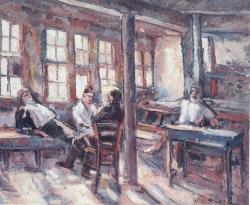 Cafeneaua lui Mamut, by Nicolae Dărăscu, unspecified