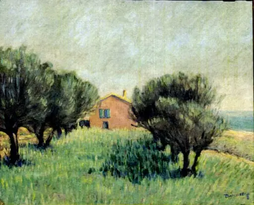 Casă cu arbori, by Nicolae Dărăscu