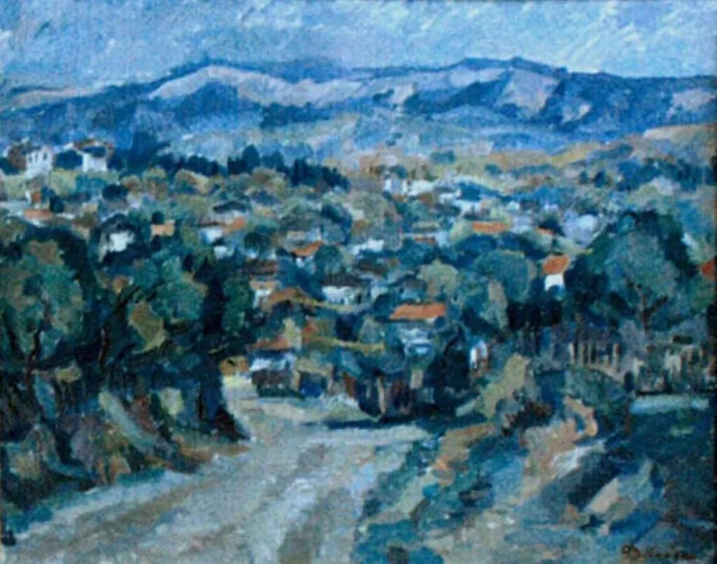Peisaj din Muscel, by Nicolae Dărăscu, unspecified
