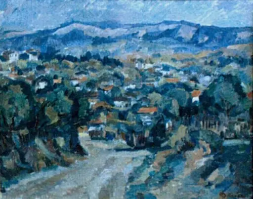 Peisaj din Muscel, by Nicolae Dărăscu