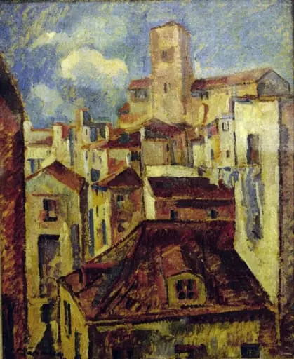 Peisaj din Saint-Tropez, by Nicolae Dărăscu