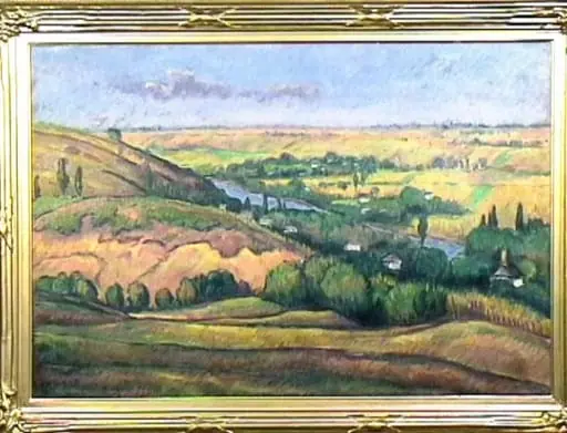 Peisaj românesc(din Vlaici), by Nicolae Dărăscu