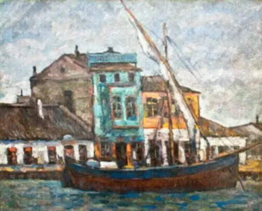 Portul Sulina, by Nicolae Dărăscu