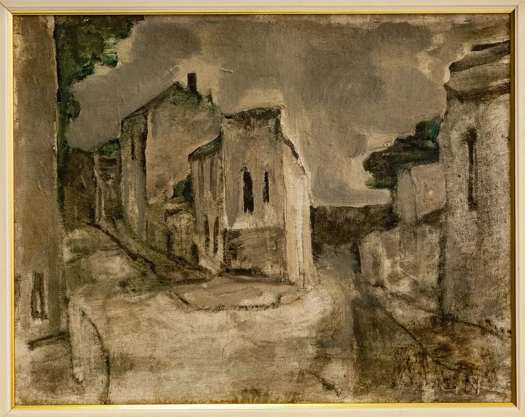 Colțul străzii Victoria, by Nicolae Georgescu