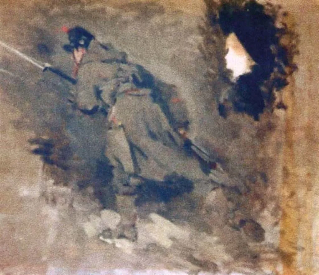 Atacul de la Smârdan (studiu), by Nicolae Grigorescu, unspecified, 1882
