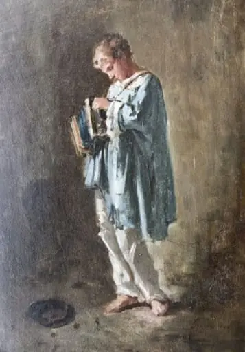 Băiat cu armonică, by Nicolae Grigorescu