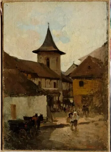 Bărăția din Câmpulung, by Nicolae Grigorescu