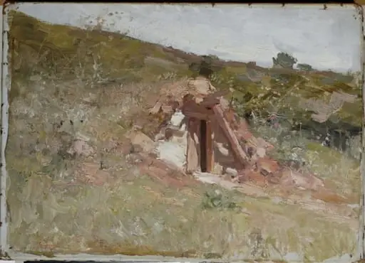 Bordei, by Nicolae Grigorescu