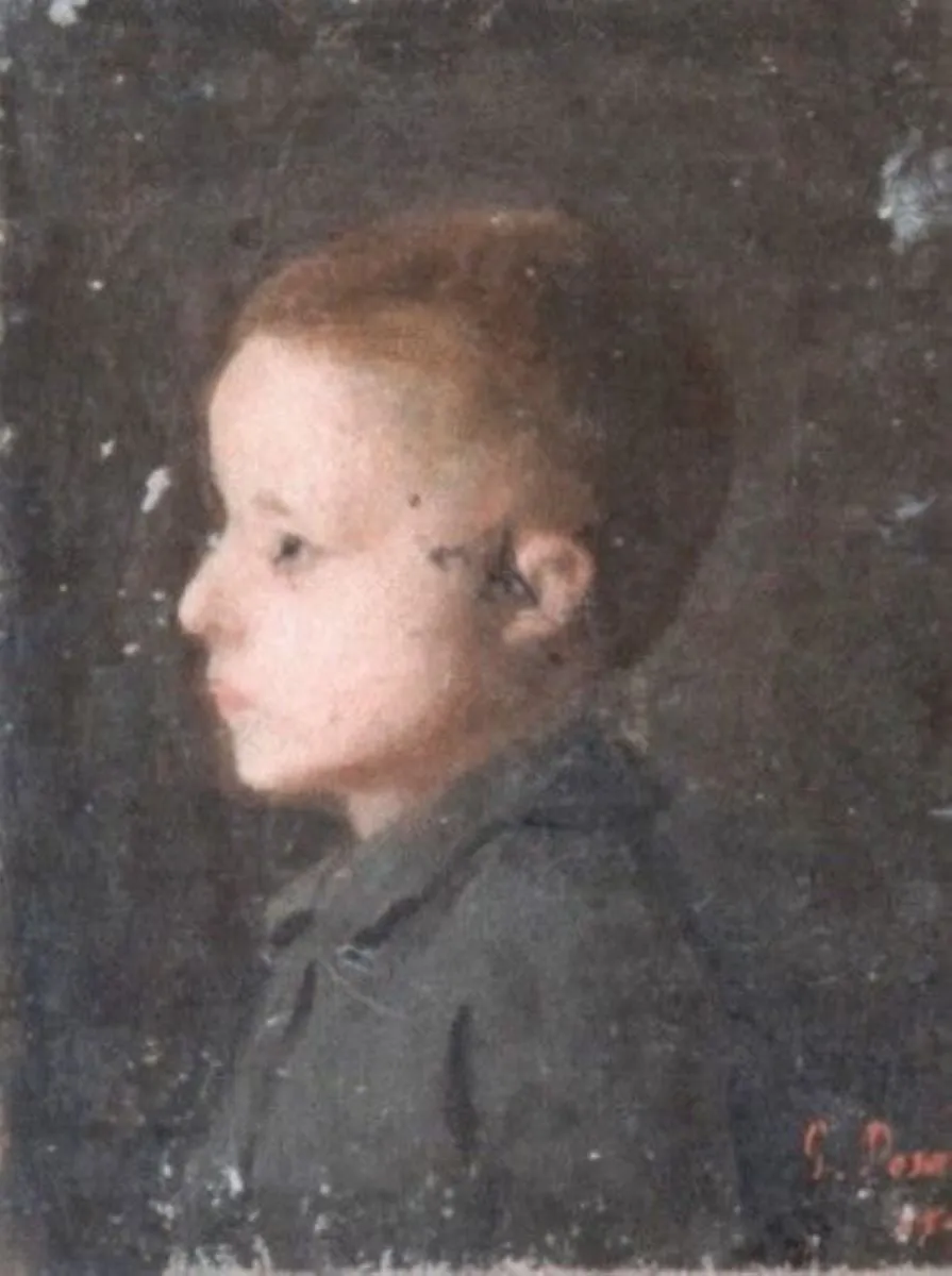 Cap de copil, by Nicolae Grigorescu, 1850